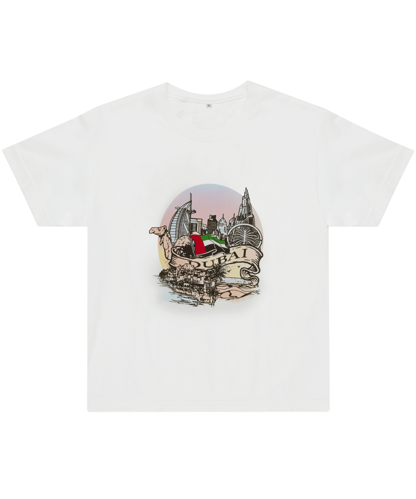 Adults' Dubai Landmarks T-Shirt - Color-Changing Under Sun - Unique Souvenir Gift - Life Is UAE