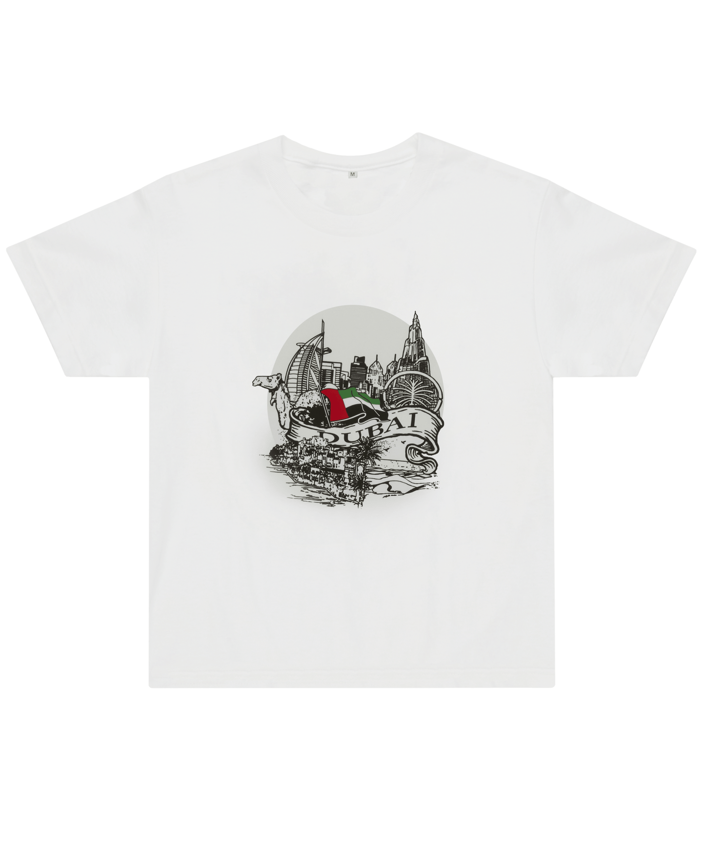 Adults' Dubai Landmarks T-Shirt - Color-Changing Under Sun - Unique Souvenir Gift - Life Is UAE