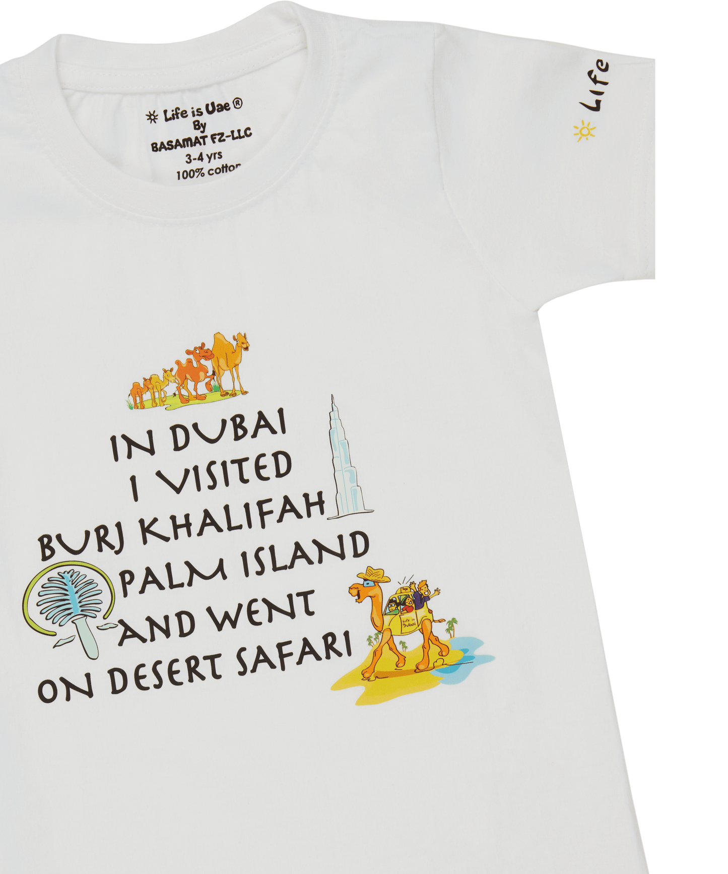 Kids' T-Shirt - In Dubai I Visited White- Fun Souvenir Gift - Life Is UAE