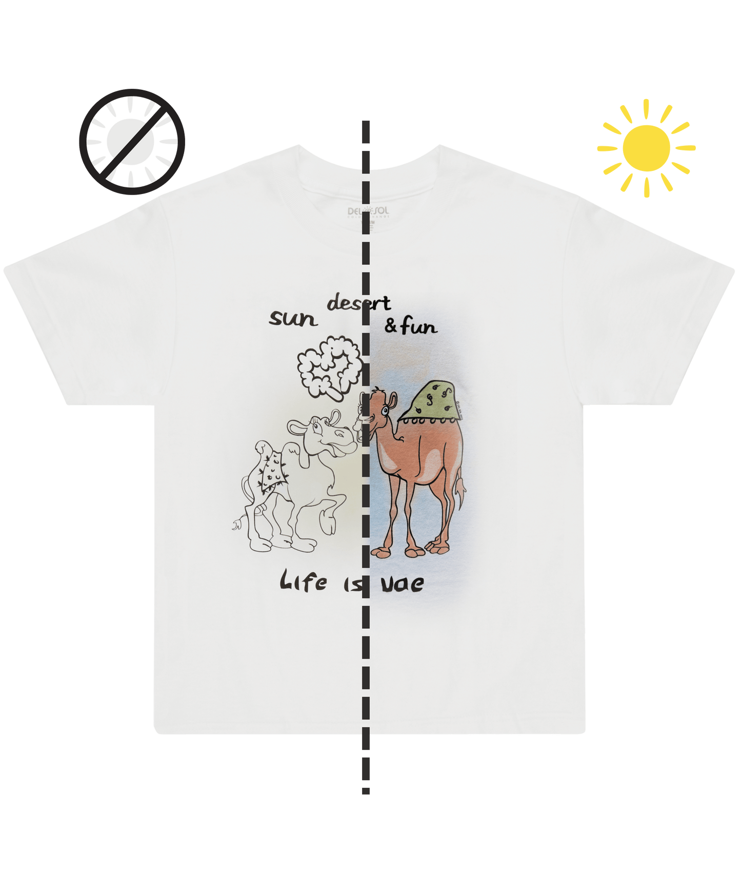 Kids' Color-Changing Sun Desert & Fun Camels  - Dubai Souvenir & Gift - Life Is UAE